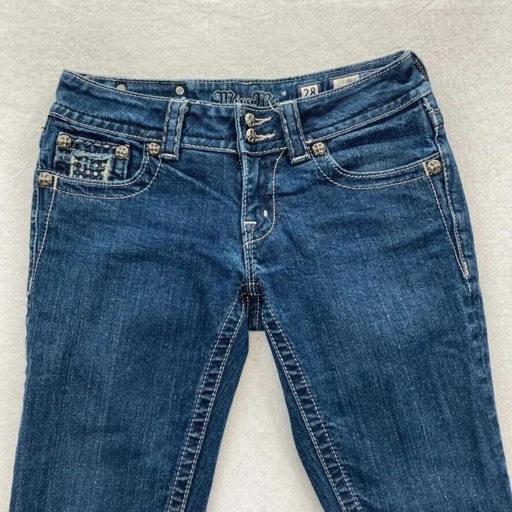 Miss Me Blue Denim Capris - Picture 2 of 11